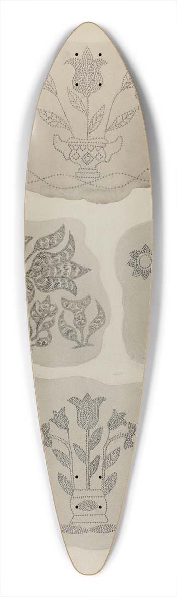 Albert Levone - Pa. German Coffee Pot Designs 39.3 inch art pintail longboard deck