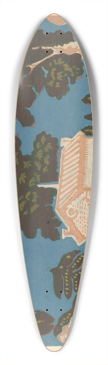 Albert Levone - Wallpaper for Bandbox Covering 39.3 inch art pintail longboard deck
