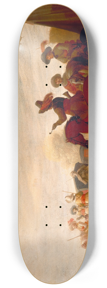 Jan Jacobsz. van der Stoffe - Military Camp 8.25 inch art skate deck