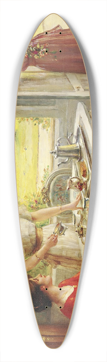 Albert Lynch - Time For Tea 39.3 inch art pintail longboard deck