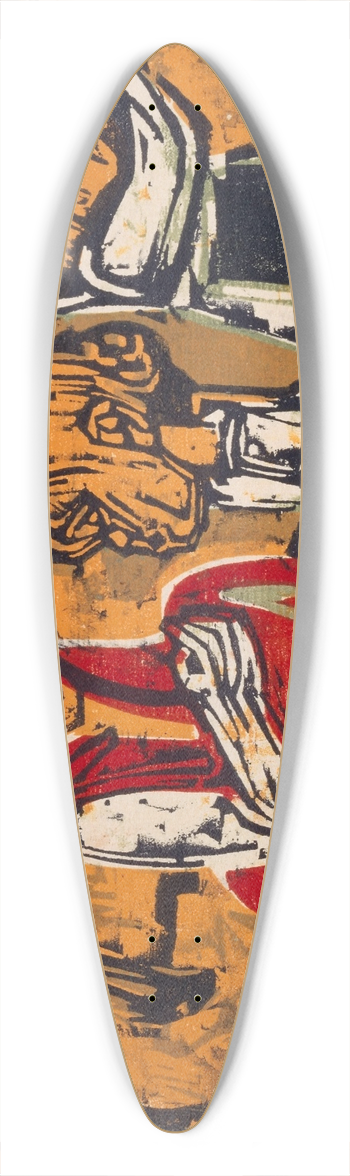 Albert Mller - Anna Mller mit Judith und Kaspar 39.3 inch art pintail longboard deck