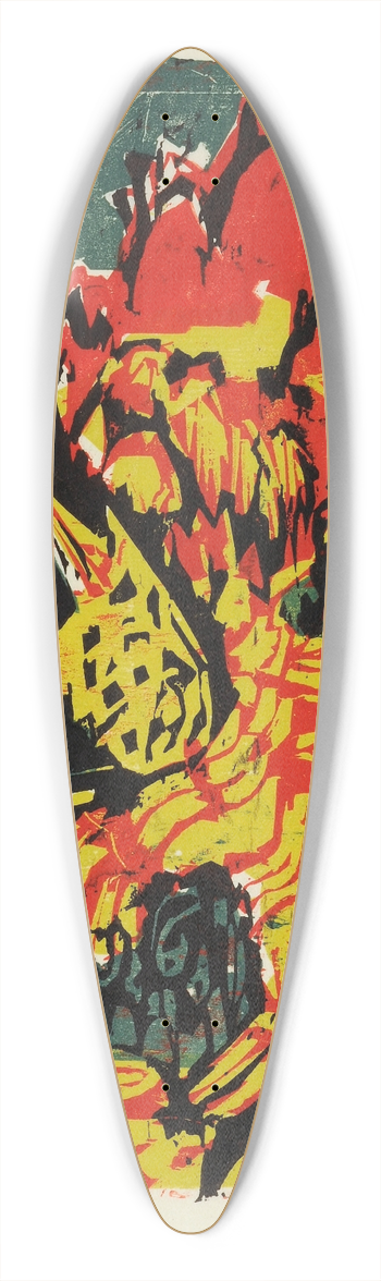 Albert Mller - Farbige Tessinerlandschaft 39.3 inch art pintail longboard deck