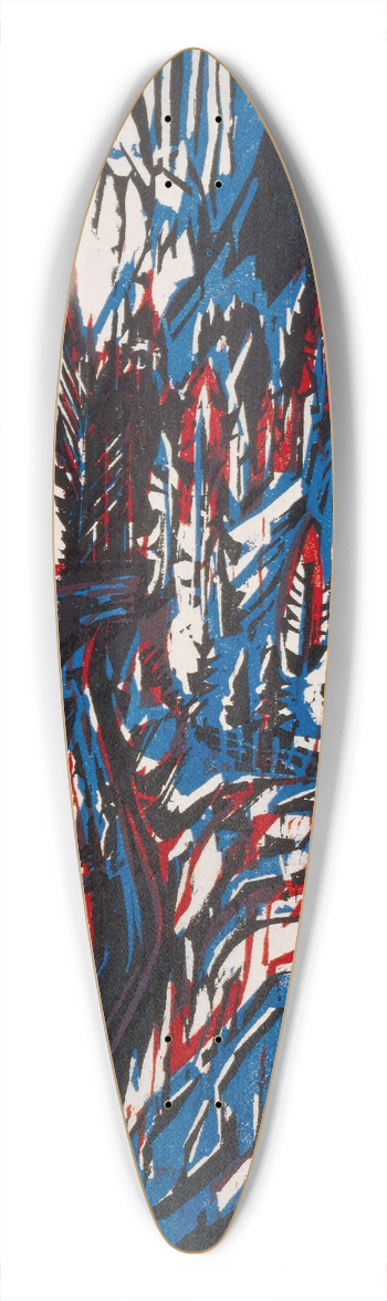 Albert Mller - Sertigtal 39.3 inch art pintail longboard deck