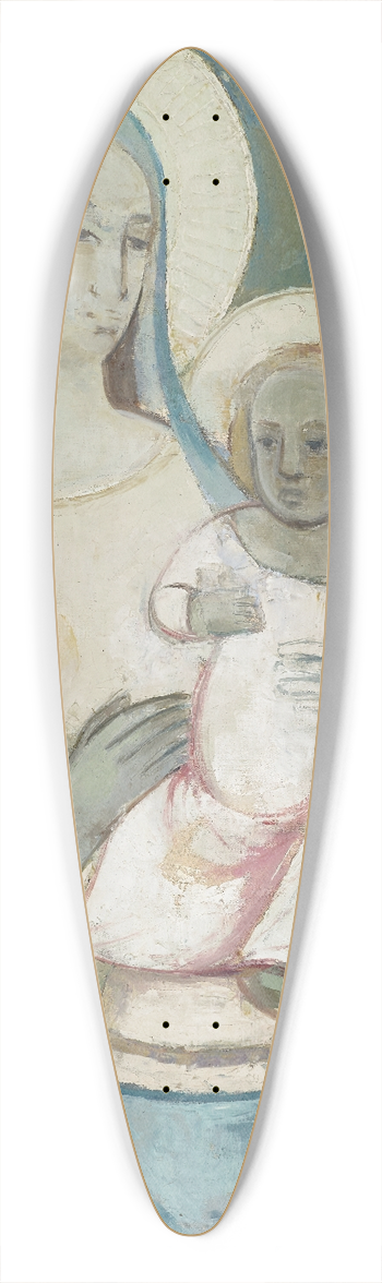 Albert Mller - The Virgin And Child 39.3 inch art pintail longboard deck