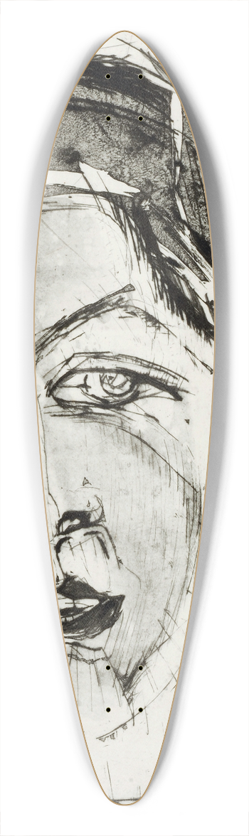 Albert Mller - Ursulina II 39.3 inch art pintail longboard deck