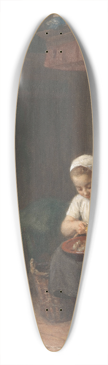 Albert Neuhuys - Het aardappelschilstertje 39.3 inch art pintail longboard deck