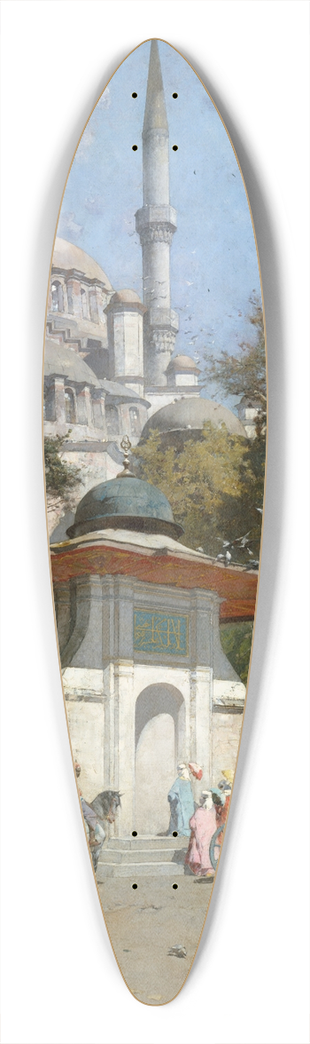 Alberto Pasini - A Mosque 39.3 inch art pintail longboard deck