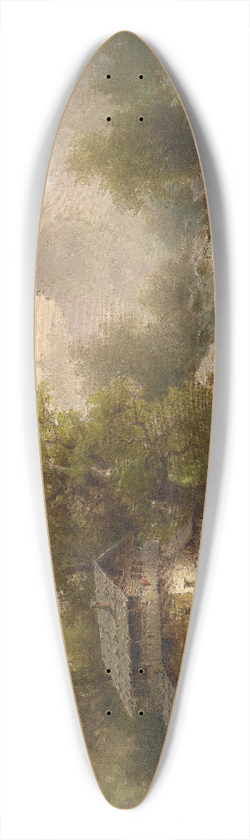 Albert Rieger - Mhle am Gebirgsbach 39.3 inch art pintail longboard deck