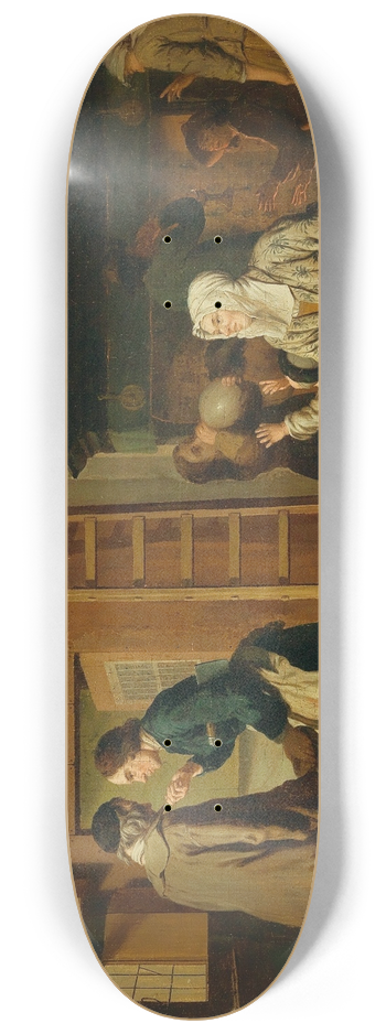 Jan Josef Horemans The Elder - A Kitchen Interior 8.25 inch art skate deck