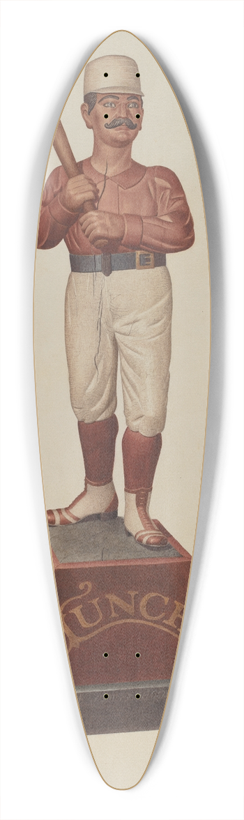Albert Ryder - Cigar Store Figure  Ball Player 39.3 inch art pintail longboard deck