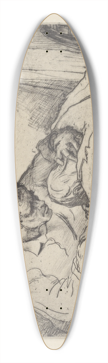 Albert Sterner - Prodigal son 39.3 inch art pintail longboard deck