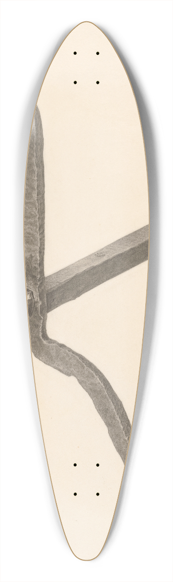 Albert Taxson - Andiron 39.3 inch art pintail longboard deck