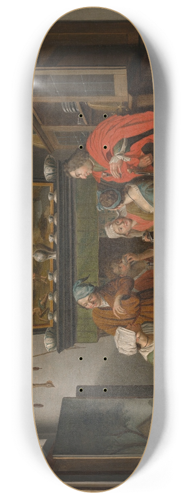 Jan Josef Horemans the Younger - Tea-Time 8.25 inch art skate deck