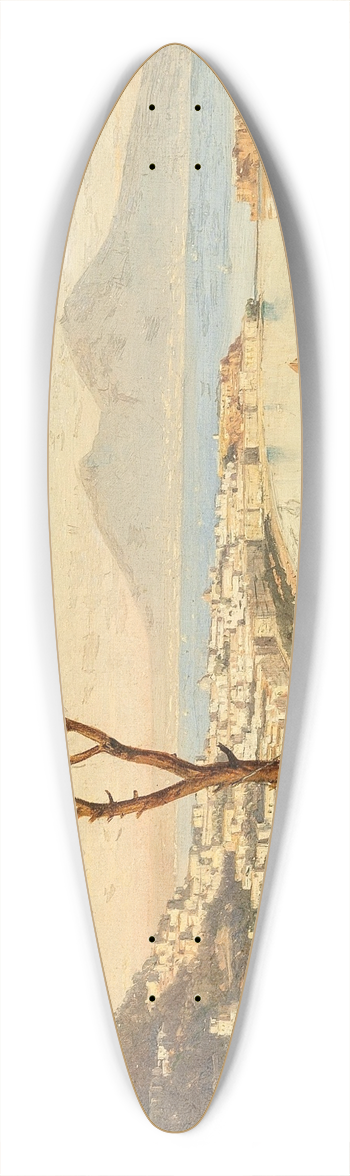 Albert Zimmermann - Blick auf die Bucht von Neapel 39.3 inch art pintail longboard deck