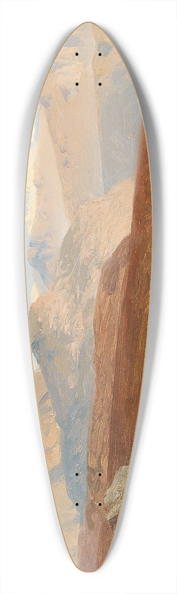 Albert Zimmermann - Mountain Landscape 39.3 inch art pintail longboard deck