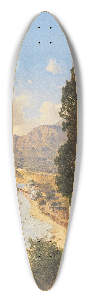 Albert Zimmermann - Partie von Monaco bei Nizza 39.3 inch art pintail longboard deck