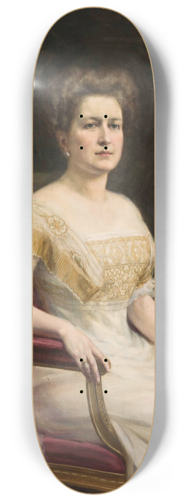 Jan Kauzik - Portrait of Stefania Kronenberg 8.25 inch art skate deck