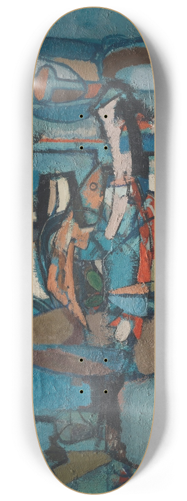 Jankel Adler - La Poissonnire 8.25 inch art skate deck