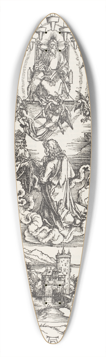Albrecht Drer - St. John before God and the Elders 39.3 inch art pintail longboard deck