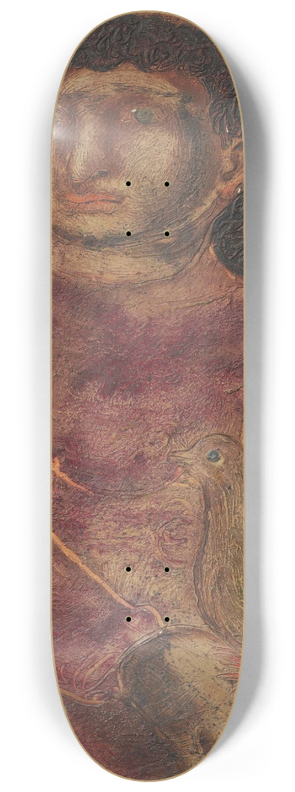 Jankel Adler - Woman with Dove 8.25 inch art skate deck