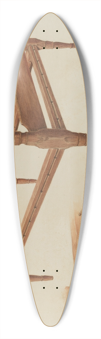 Al Curry - Wooden Bed 39.3 inch art pintail longboard deck