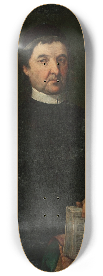 Jan Krzysztof Damel - Portrait of a priest 8.25 inch art skate deck