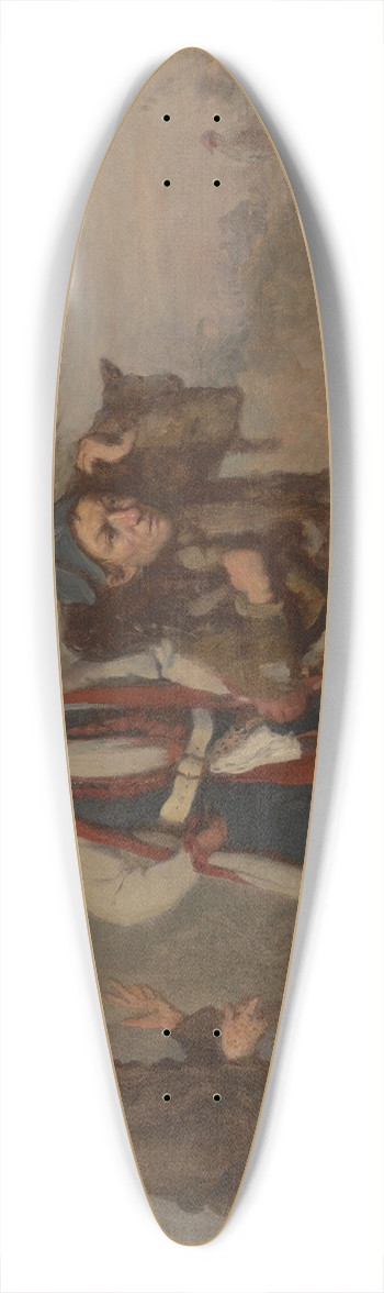 Aleksander Kotsis - Haggling over a Calf 39.3 inch art pintail longboard deck