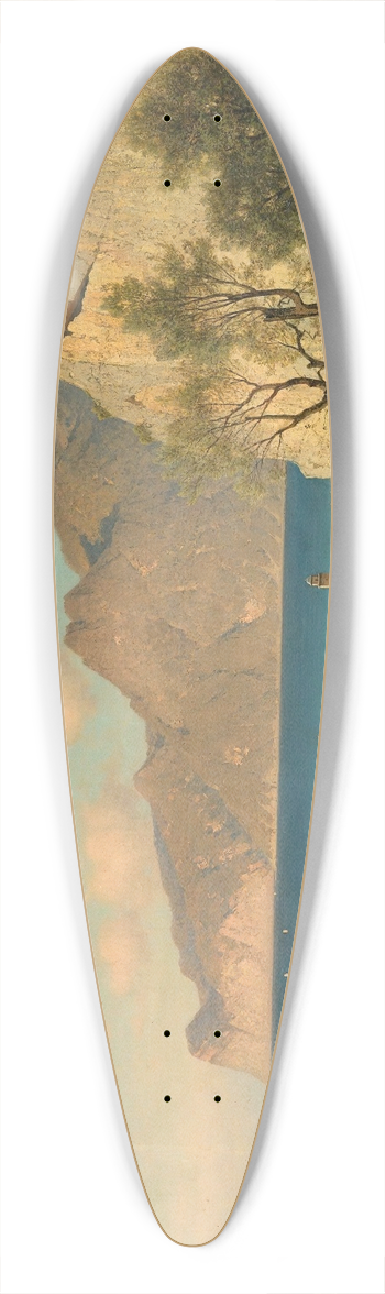 Aleksander Swieszewski - Mediterranean landscape 39.3 inch art pintail longboard deck