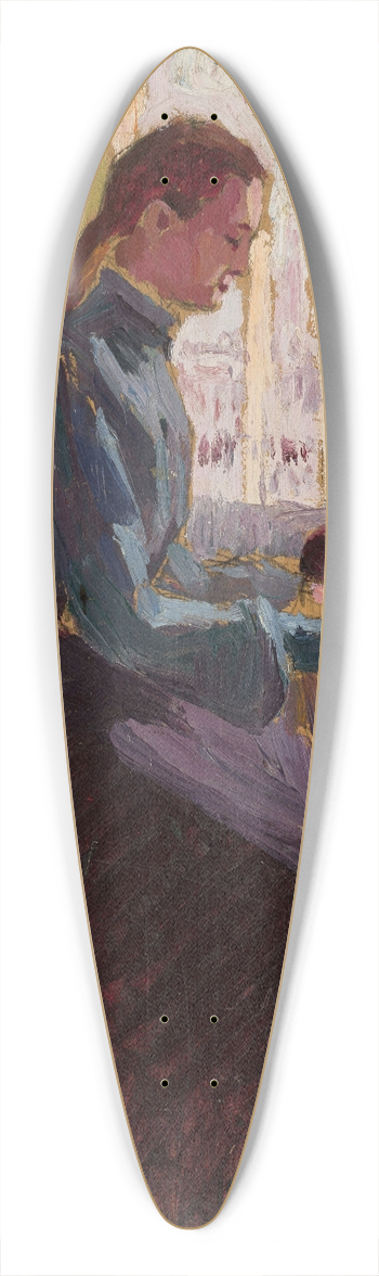 Aleksy Nowakowski - At the piano 39.3 inch art pintail longboard deck