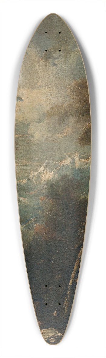 Alessandro Magnasco - Saint Jerome in a Landscape 39.3 inch art pintail longboard deck