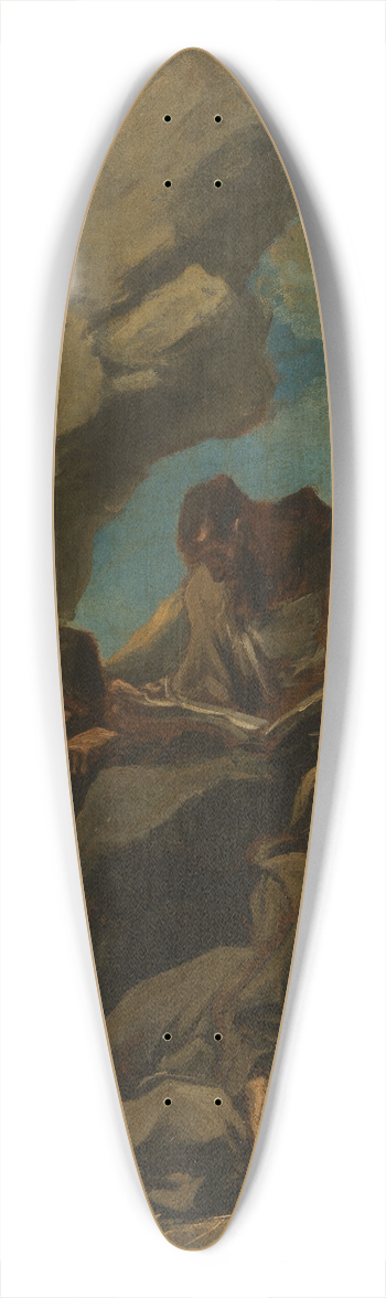 Alessandro Magnasco - Three Camaldolese Monks in Meditative Prayer 39.3 inch art pintail longboard deck