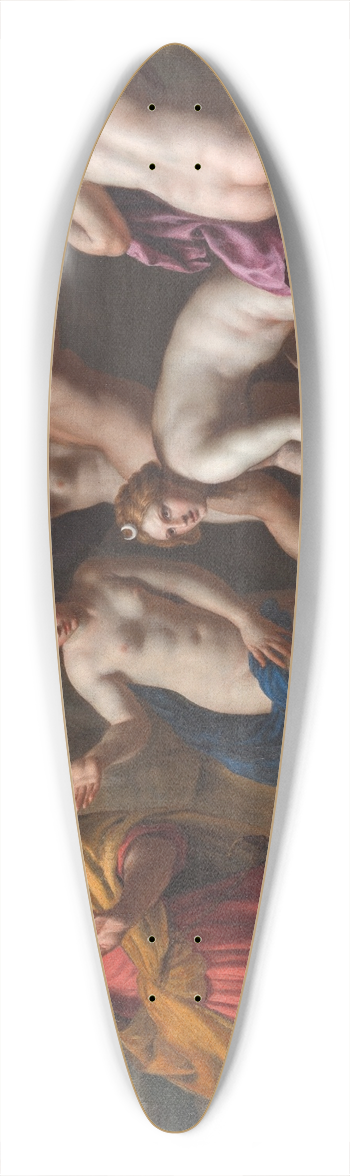 Alessandro Turchi - Diana and Acteon 39.3 inch art pintail longboard deck