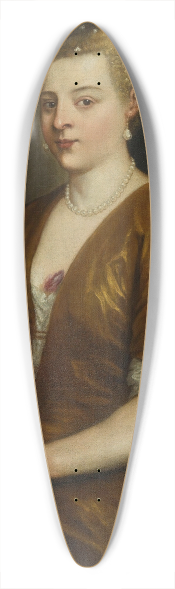 Alessandro Varotari - Portrait Of A Lady 39.3 inch art pintail longboard deck