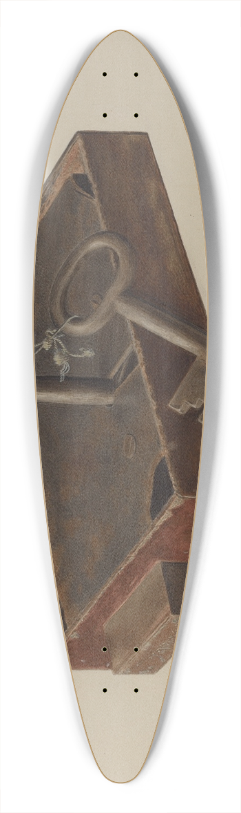 Alexander Anderson - Bar Lock and Keys 39.3 inch art pintail longboard deck
