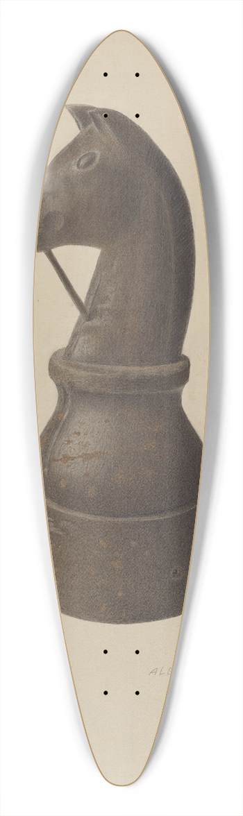 Alexander Anderson - Horse Head Hitching Post 39.3 inch art pintail longboard deck