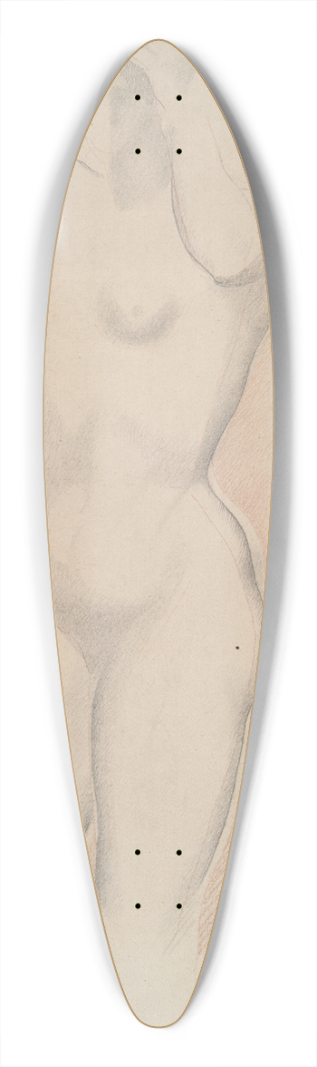 Alexander Archipenko - StandingNude 39.3 inch art pintail longboard deck