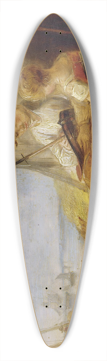 Alexander George Fraser - The Model Boat 39.3 inch art pintail longboard deck