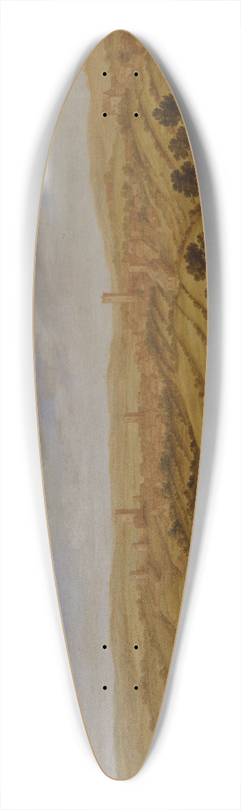 Alexander Keirincx - Richmond Castle, Yorkshire 39.3 inch art pintail longboard deck