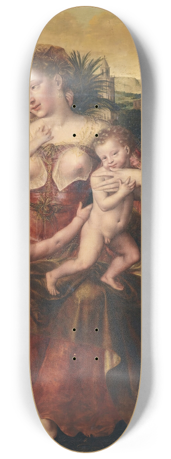 Jan Massys - An Allegory Of Charity 8.25 inch art skate deck