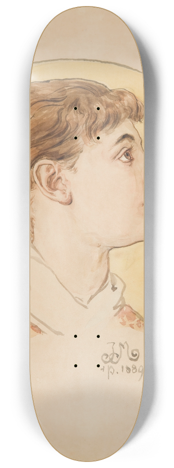 Jan Matejko - Angels head (portrait of Helenas daughter) 8.25 inch art skate deck