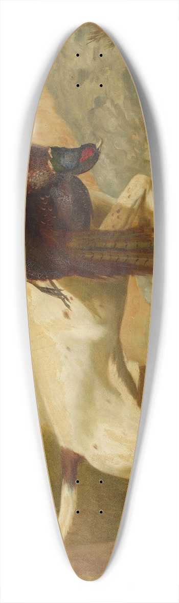 Alexander Pope Jr. - Pointer with Pheasant 39.3 inch art pintail longboard deck
