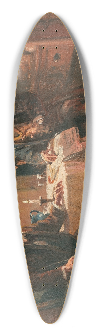 Alexander Rosell - Die Diskussion 39.3 inch art pintail longboard deck