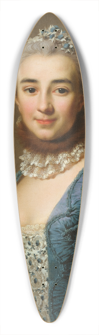 Alexander Roslin - Unknown Lady 39.3 inch art pintail longboard deck