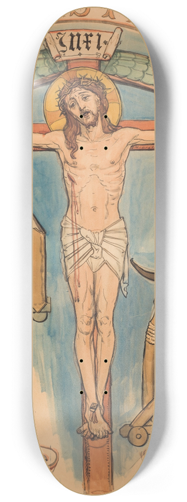 Jan Matejko - Karton do polichromii Kocioa Mariackiego  Godo ucznikw 8.25 inch art skate deck