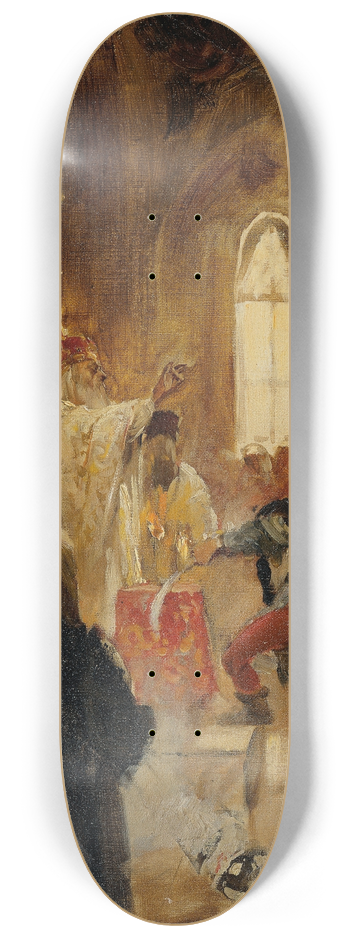 Jan Matejko - Krnungsszene 8.25 inch art skate deck