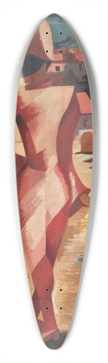 Alexandra Exter - Pulcinella 39.3 inch art pintail longboard deck