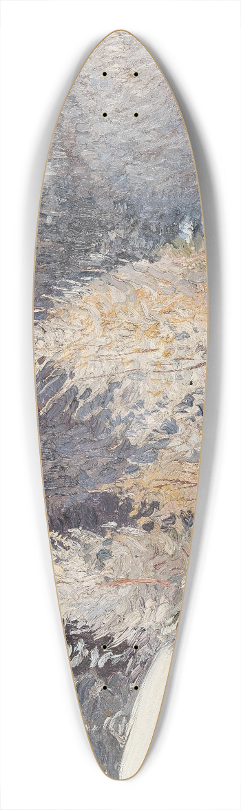 Alexandr Borisov - Winter 39.3 inch art pintail longboard deck