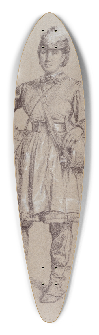 Alexandre Bida - Cantinire du 21me Bataillon. 39.3 inch art pintail longboard deck