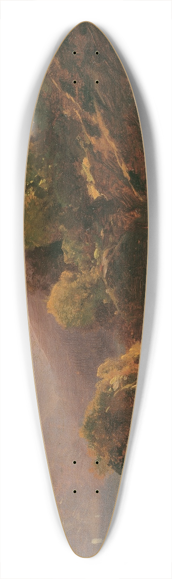 Alexandre Calame - Partie vom Genfer See 39.3 inch art pintail longboard deck