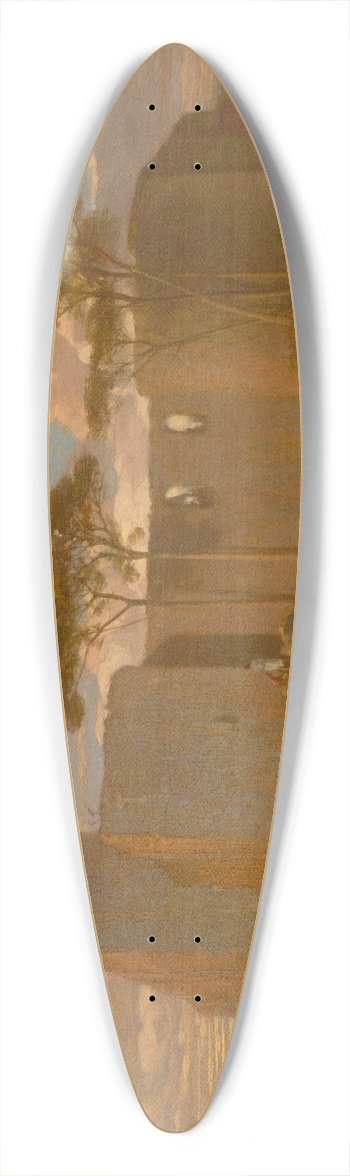 Alexandre-Gabriel Decamps - The Good Samaritan 39.3 inch art pintail longboard deck